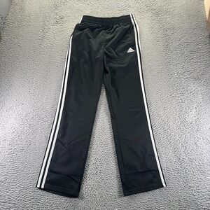 Adidas Pant Boys XL Black Polyester Track Straight Leg Activewear Performance